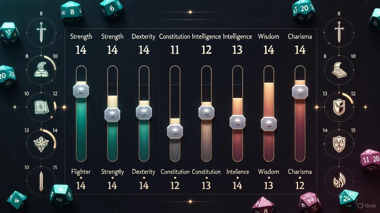 Stat Allocation Quick guide to Stat Allocation for strong class builds in DnD